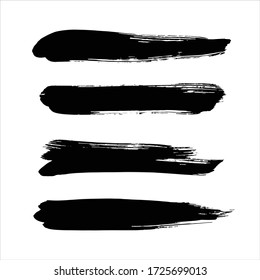 Art Black Ink Abstract Brush Stroke Paint Background