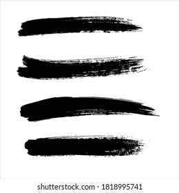 art black ink abstract brush stroke paint background