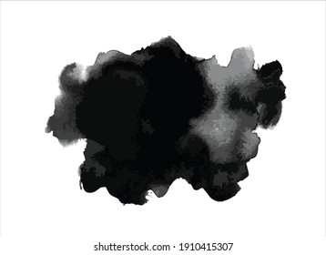 art black ink abstract brush stroke paint background