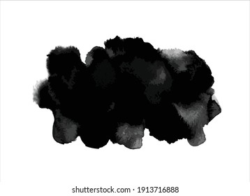 art black ink abstract brush stroke paint background