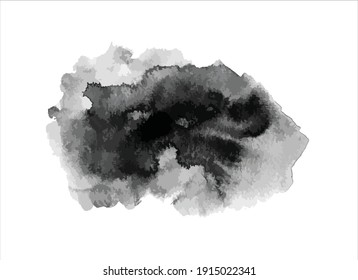 art black ink abstract brush stroke paint background