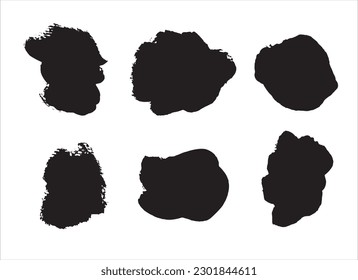 art black ink abstract brush stroke paint background