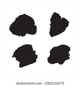 art black ink abstract brush stroke paint background