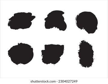 art black ink abstract brush stroke paint background