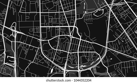 art black white map city