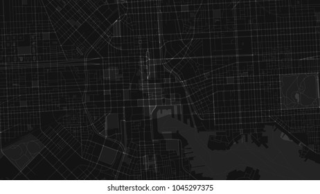 art black white map city