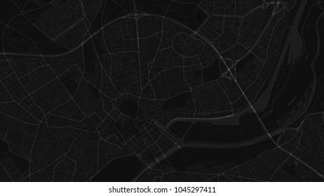 Art Black White Map City Stock Vector (Royalty Free) 1045297393