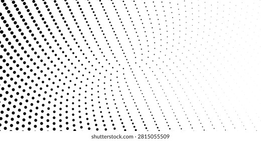 Art Blue dotted wave line pattern. Light halftone undulate net background. Abstract air flowing particle wallpaper. Vector curve dashed gradient element for poser  banner  presentation  booklet  art