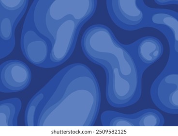 Arte azul geomagnético abstrato design fundo. ilustração vetorial.