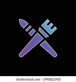 Art blue gradient vector icon