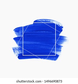 Art blue paint abstract background vector. Perfect watercolor design for headline, logo and sale banner.