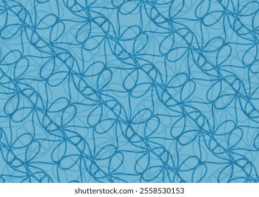 Art blue swirl pattern curve wallpaper background vector illustration.