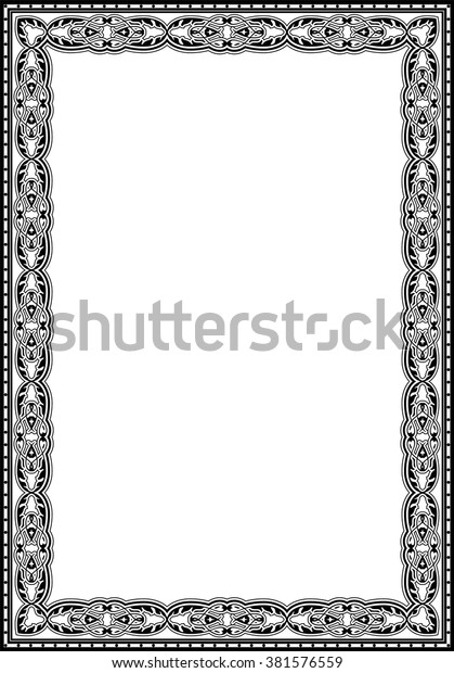 Art board in\
baroque style isolated on\
white