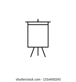 art board deck easel outline icon. Signs and symbols can be used for web, logo, mobile app, UI, UX