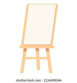 Art board icon cartoon vector. Easel stand. Canvas painting