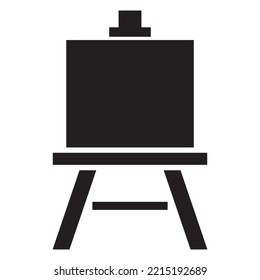 art board icon vector design template in black color isolated sign on white background