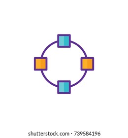 Art board icon vector logo design illustration
