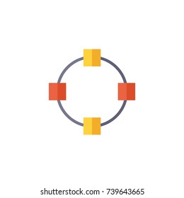 Art board icon vector logo design illustration