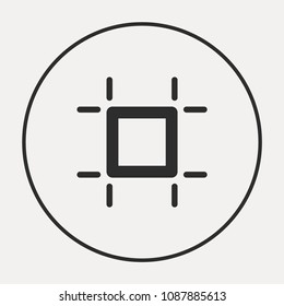 Art board minimal vector icon. Board flat line icon for websites and mobile minimalistic flat design.