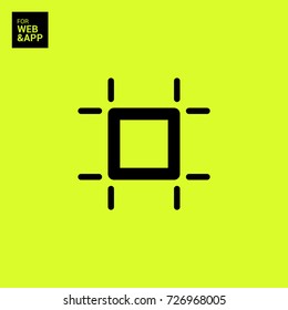 Art board minimal vector icon. Board flat line icon for websites and mobile minimalistic flat design.