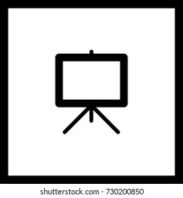 Art board minimal vector icon. Canvas flat line icon for websites and mobile minimalistic flat design.