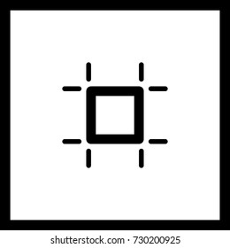 Art board minimal vector icon. Board flat line icon for websites and mobile minimalistic flat design.
