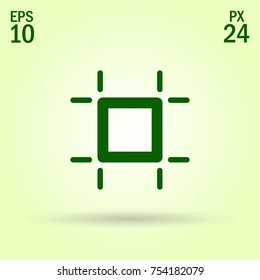 Art board minimal vector icon. Board flat line icon for websites and mobile minimalistic flat design.
