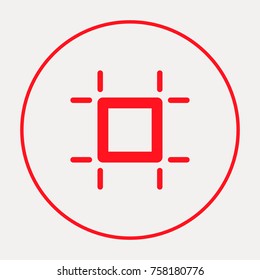 Art board minimal vector icon. Board flat line icon for websites and mobile minimalistic flat design.