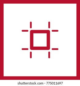 Art board minimal vector icon. Board flat line icon for websites and mobile minimalistic flat design.