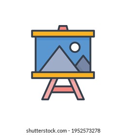 Ilustración de estilo de icono del vector del panel de arte. archivo EPS 10
