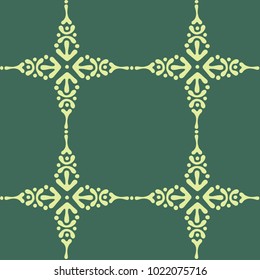 Art bohemian baroque pattern. Islamic porcelain repeat ornament.  