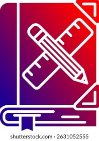 Art book Line vector Icon Design