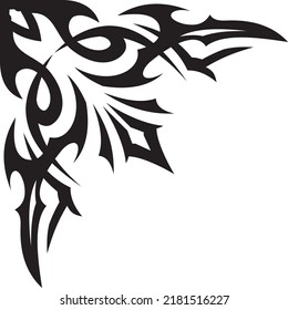 Art border of gothic style can be used for card, artbook, script, etc