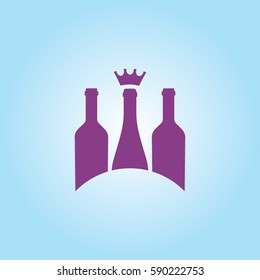 the art bottle icon logo