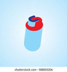 the art bottle icon logo element