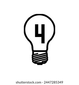 art brainstorm bright bulb drawing light lamp electricity energy isolated glass electric bright power creativity glowing invention flat symbol icon logo design