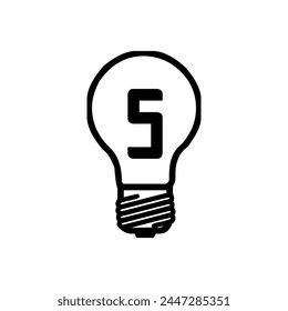 art brainstorm bright bulb drawing light lamp electricity energy isolated glass electric bright power creativity glowing invention flat symbol icon logo design