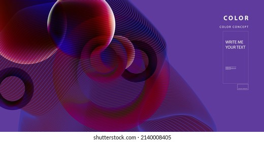 Art Bright neon surreal summer glitch futuristic neon abstract background. Graphic elements different colors line shapes and round shapes web