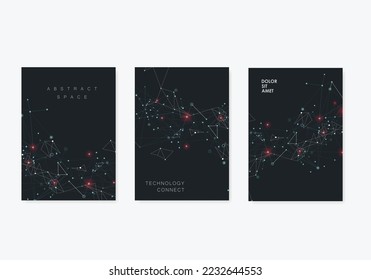 Art brochure connect line for web backdrop design. Abstract modern line background. Creative geometric wallpaper. Trendy vector style. Modern minimal style
