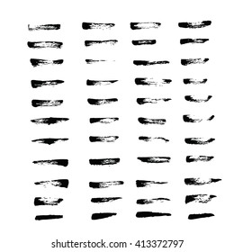 Art brush grunge stroke style from ink 44 brush set 
