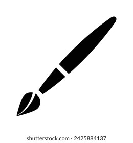 Icono de pincel de arte. ilustración plana de icono de vector de rebobinado para web