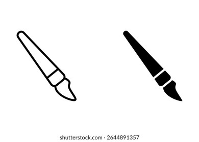 Art Brush icon set. flat illustration of vector icon on white background