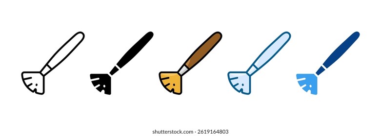 Art Brush Icon Set Multiple Style Collection
