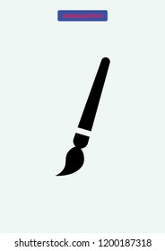 Art brush icon, Vector