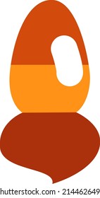 Art brush, illustration, vector on a white background.
