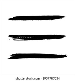 pincel de arte sobre tinta de fondo blanco negro