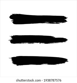 art brush on white background ink black