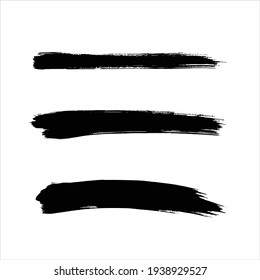 art brush on white background ink black