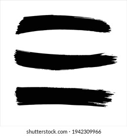 art brush on white background ink black