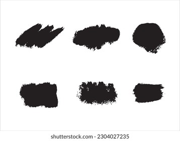 pincel de arte sobre tinta de fondo blanco negro